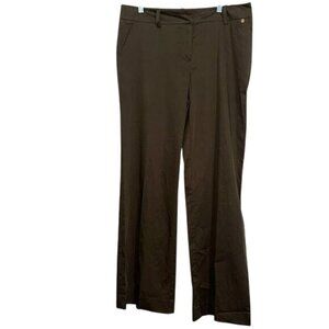 Trina Turk Womens Brown Wide-Leg Pants Size 12